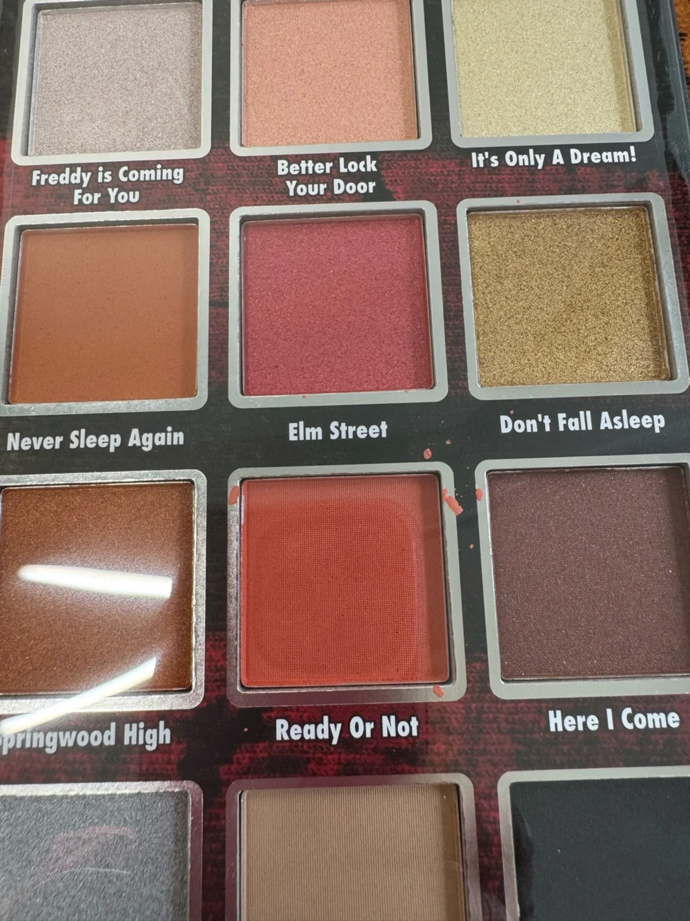 NIB A Nightmare on Elm Street Eyeshadow Palette